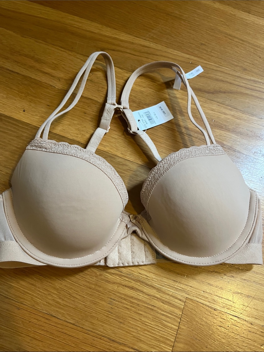 Nude Lace-Trim Aerie Push-Up Bra - Women's Intimates